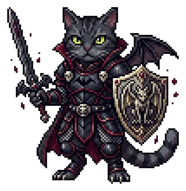 Gothic Hero Cat