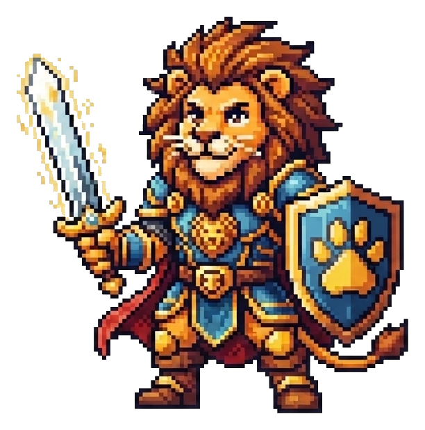 Lion hero cat