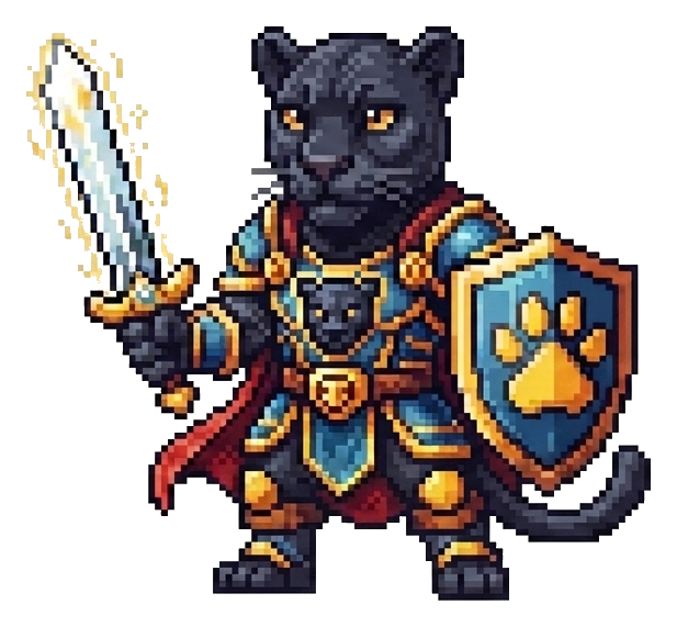 Panther hero cat